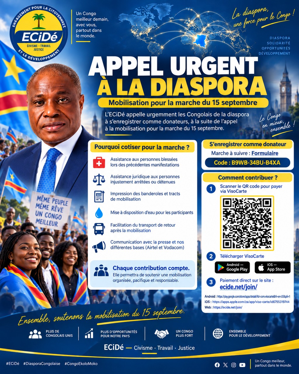 APPEL URGENT À LA DIASPORA CONGOLAISE
